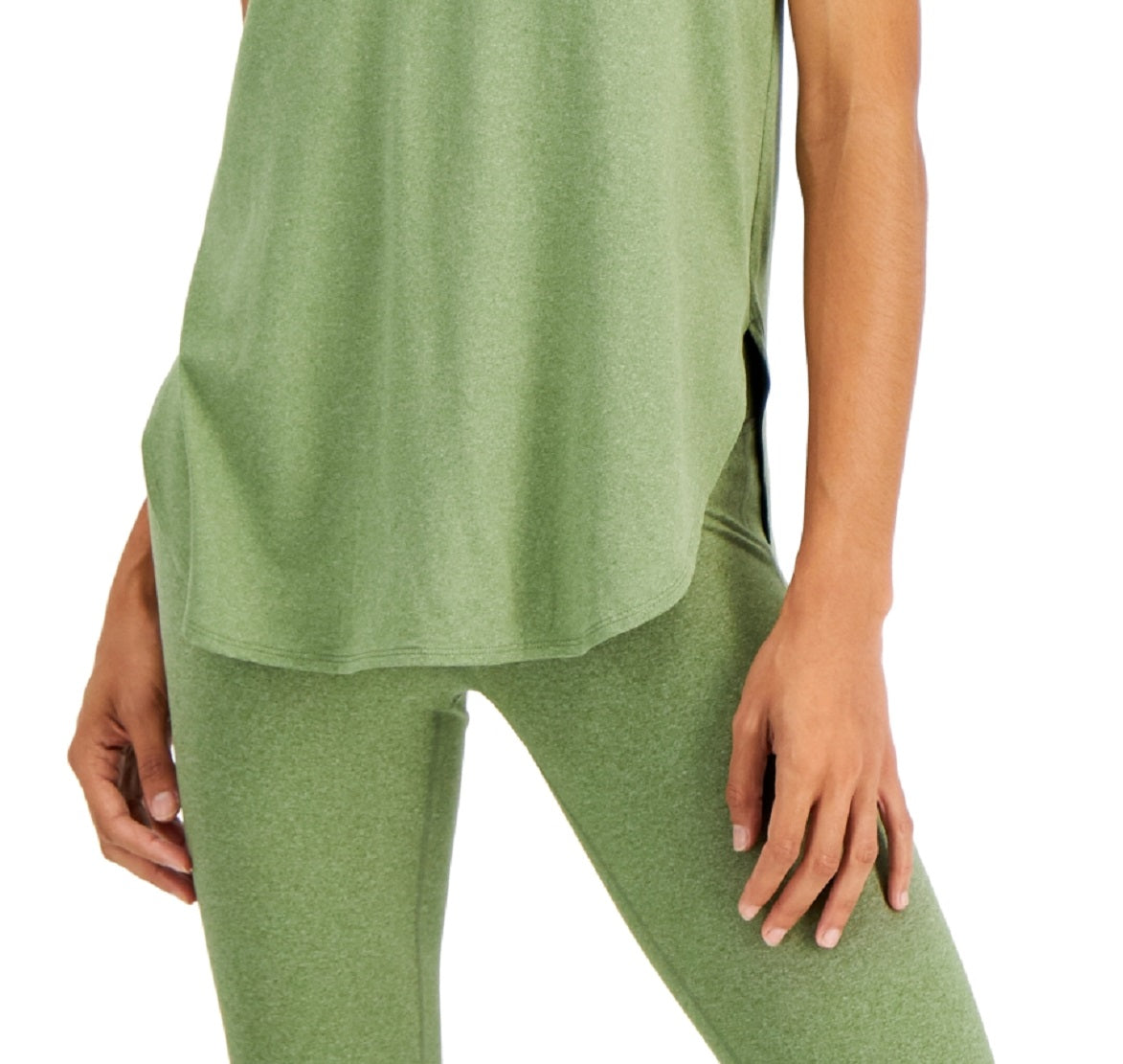 ID Ideology Women's Sweat Set T-Shirt Green Size Small