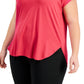 ID Ideology Women's Sweat Set T Shirt Pink