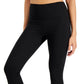 ID Ideology Women's Essentials Sweat Set 7/8 Length Leggings Black Size Large