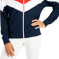 ID Ideology Women's Colorblocked Jacket Blue Size Large