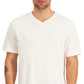 Alfani Men's Relaxed Fit Supima Blend V Neck T-Shirt White Size Small