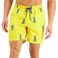 Club Room Men's Lobster 7 Swim Trunks Yellow Size Small
