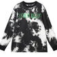 WeSC Men's Kendrick Anxiety Release Tie Dye Cotton Graphic Tee Black Size Small