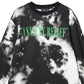 WeSC Men's Kendrick Anxiety Release Tie Dye Cotton Graphic Tee Black Size Small