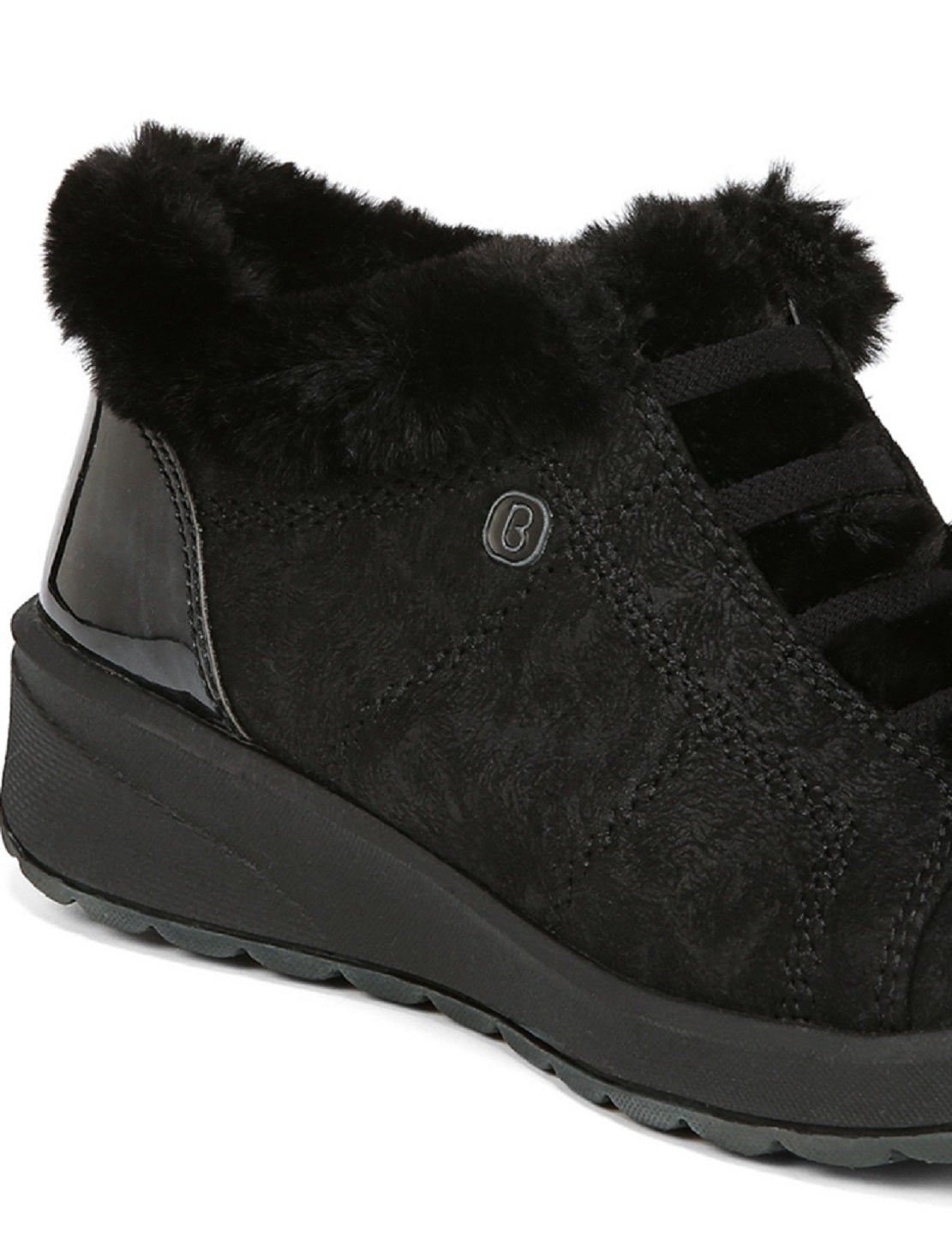Bzees Women's Golden Bootie Black Size 7 M