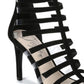 Fergie Women's Regal Caged Sandal Black Size 7.5 M