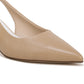 Franco Sarto Women's Racer Slingback Pointed Toe Pump Brown Size 6.5 M