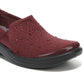 Bzees Women's Poppyseed Rhinestone Slip On Shoes Red Size 6 M
