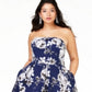 Speechless Women's Trendy Plus Strapless High Low Gown Blue Size 22