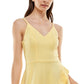 Speechless Junior's Ruffle Trim Dress Yellow Size X-Small