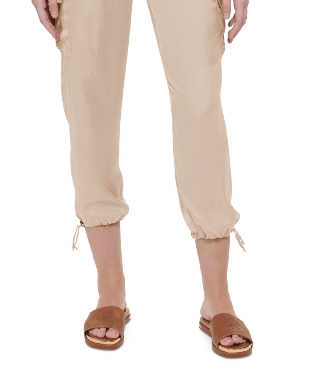 DKNY Women's Crop Cargo Pants Brown Size 6