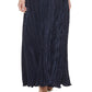 DKNY Women's Embellished Trim Pleated Halter Gown Blue Size 16