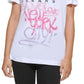 DKNY Women's Graffiti Logo T Shirt White Size Medium