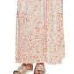DKNY Women's Printed Pleated Maxi Skirt White Size Small