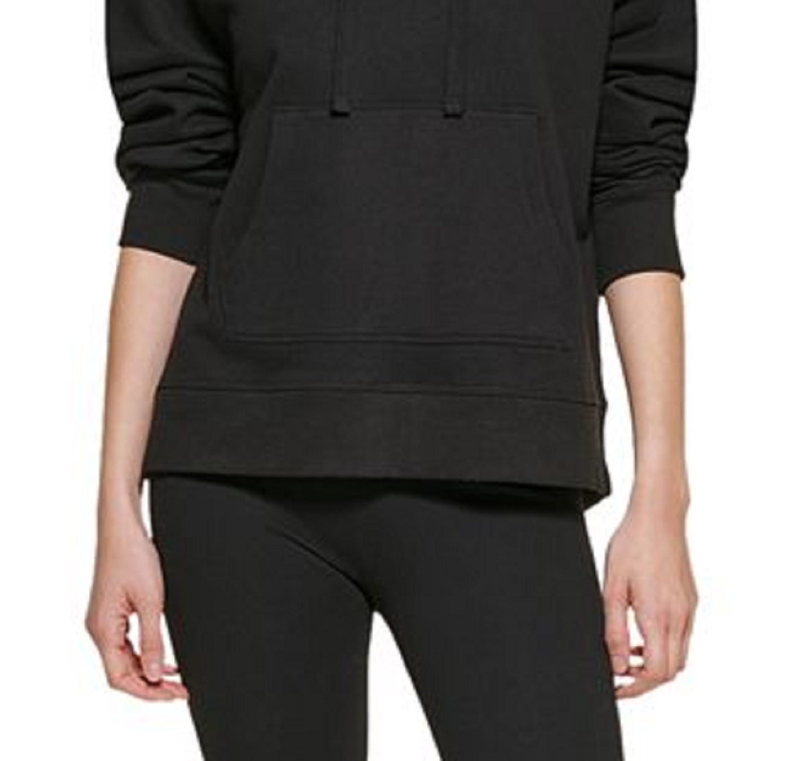 DKNY Women's Logo Hoodie Black Size Small