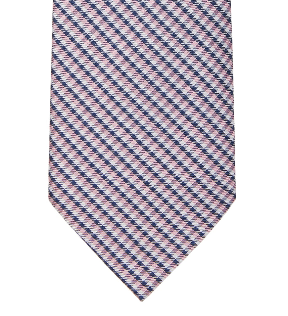 Tommy Hilfiger Men's Gingham Tie Pink Size Regular