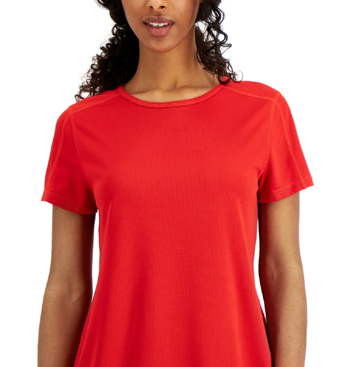 ID Ideology Women's Mesh T Shirt Red Size Large