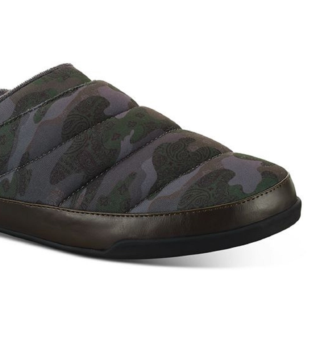 Sun + Stone Men's Derek Quilted Slipper Gray Size 12 M