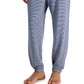 Club Room Men's Lightweight Striped Jogger Pajama Pants Blue Size X-Large
