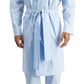 Club Room Men's Medium Gingham Woven Robe Blue Size Large