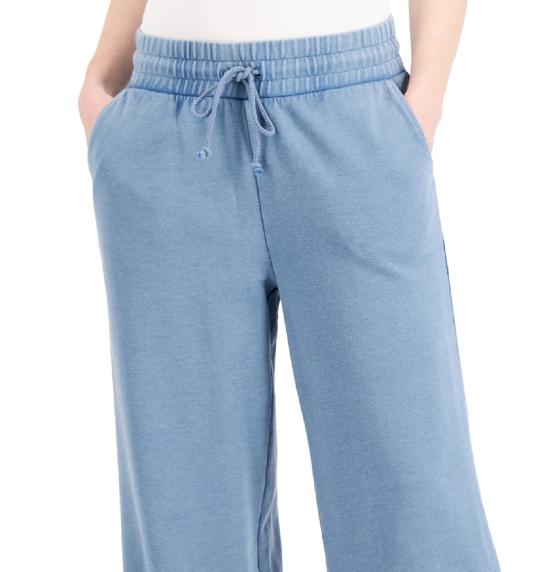 Style & Co Women's Wide Leg Sweatpants Blue Size Medium