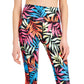 ID Ideology Women's Fern Side Pocket 7/8 Leggings Black Size Petite Small
