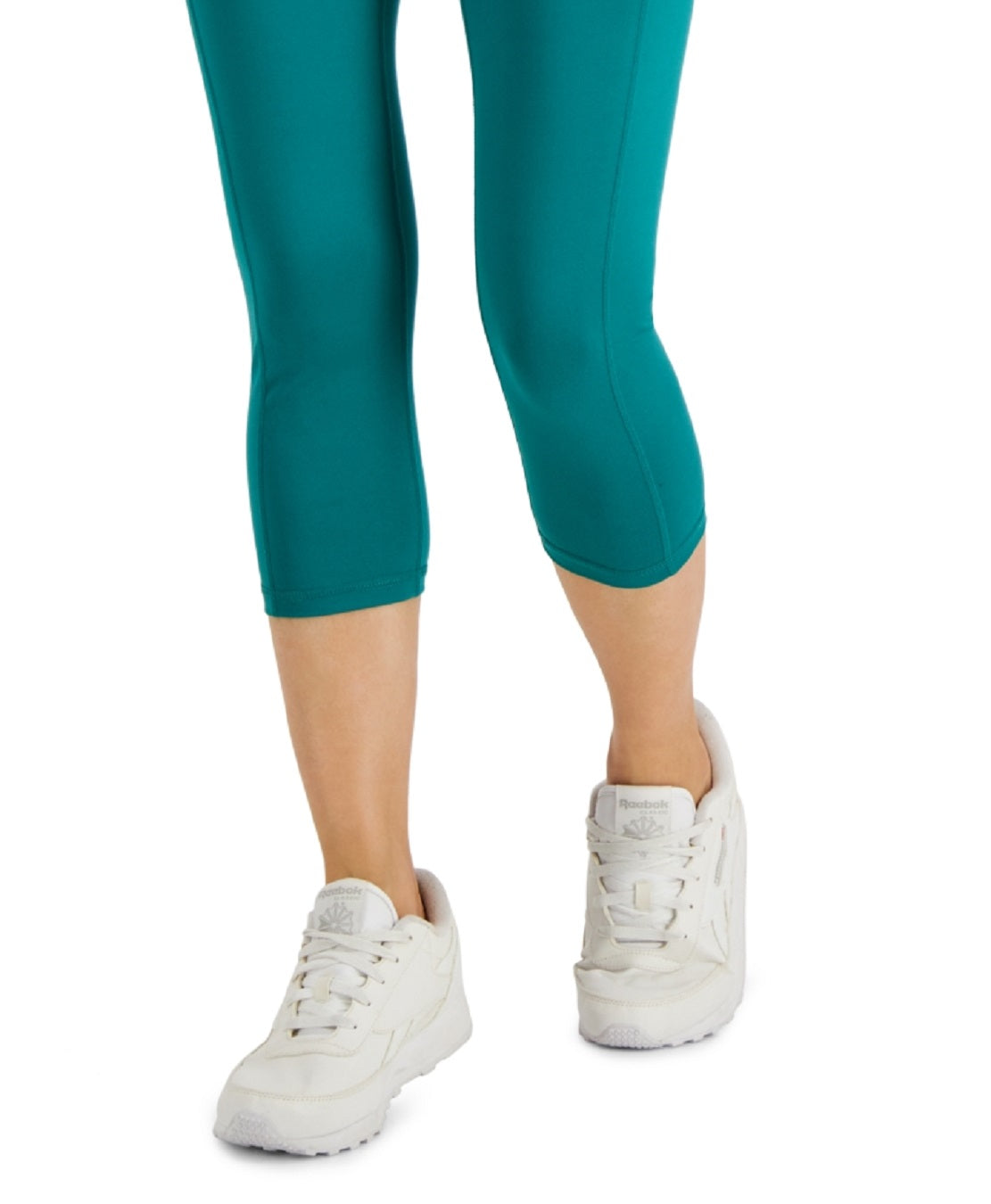 ID Ideology Women's Compression High Rise Side Pocket Cropped Leggings Green Size Small