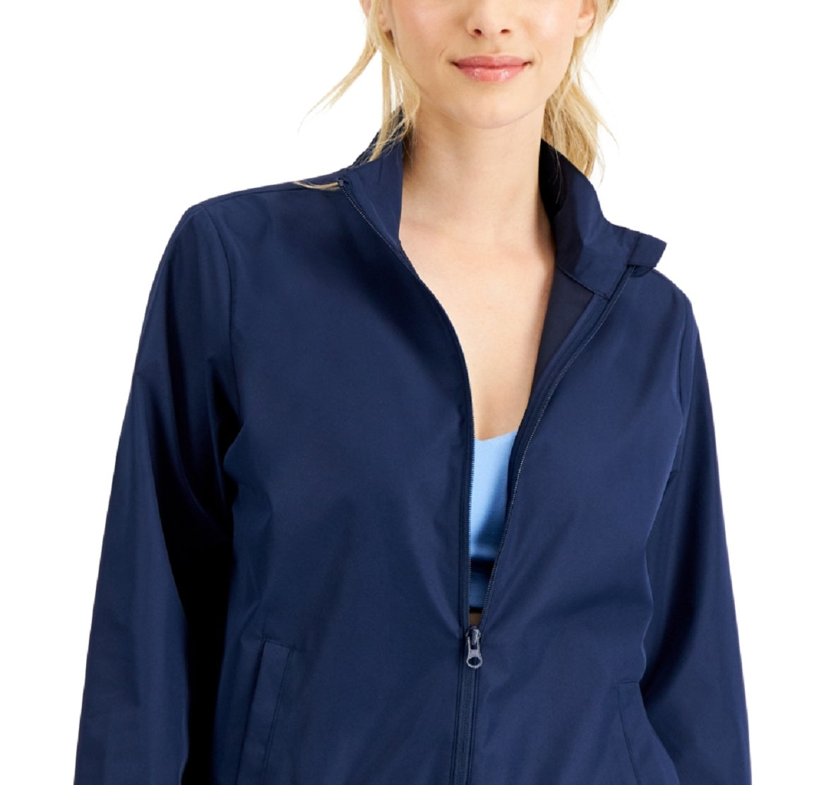 ID Ideology Women's Water Resistant Jacket Blue Size XX-Large
