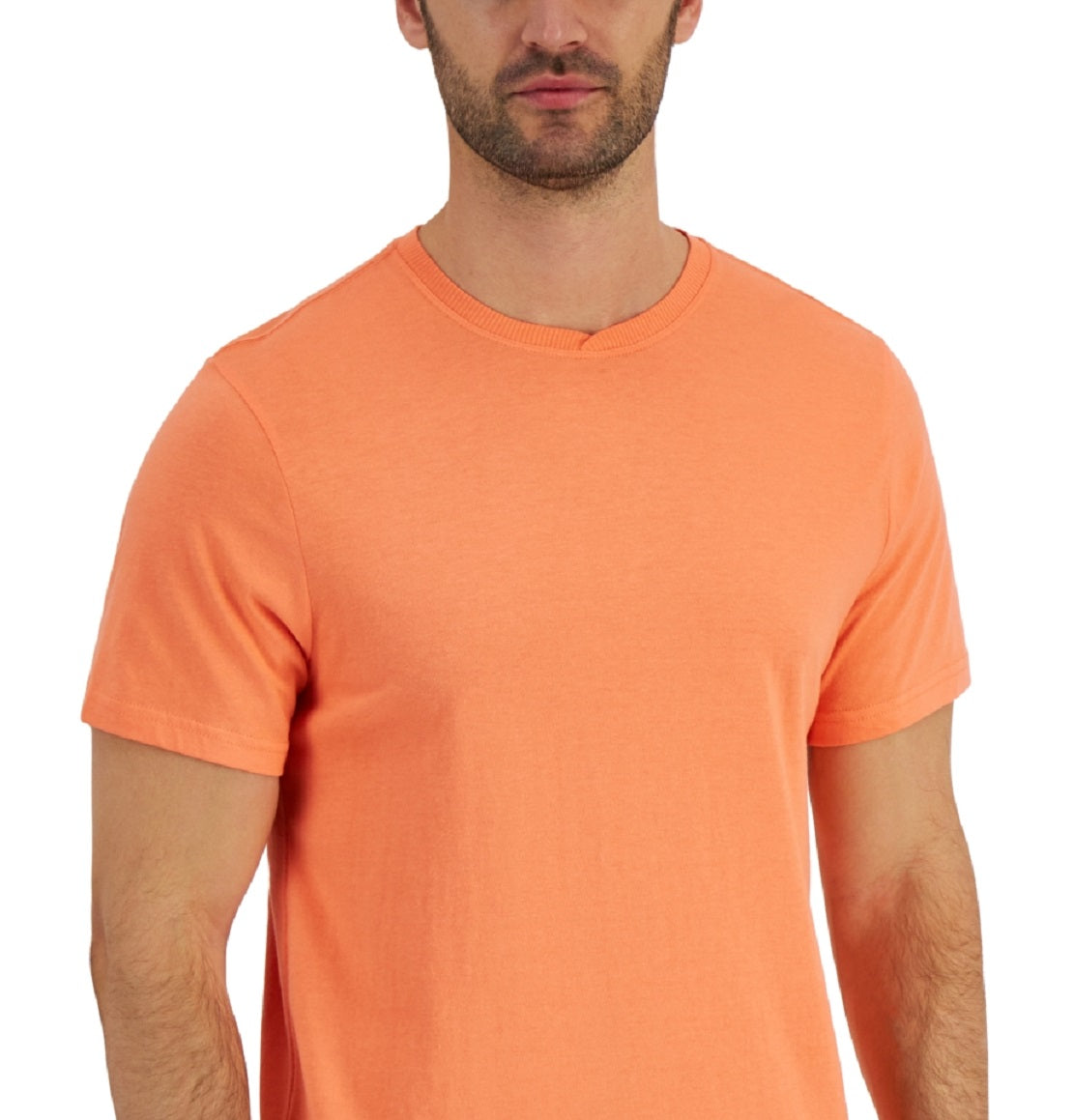 Club Room Men's Pajama T-Shirt Orange Size Small