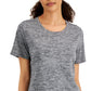 Karen Scott Women's Space Dyed Top Black Size X-Large