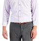 Alfani Men's Slim Fit 4 Way Stretch Geo Print Dress Shirt Purple Size 34X35