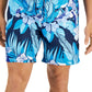 Club Room Men's Tropical Floral 7 Board Shorts Blue Size X-Large