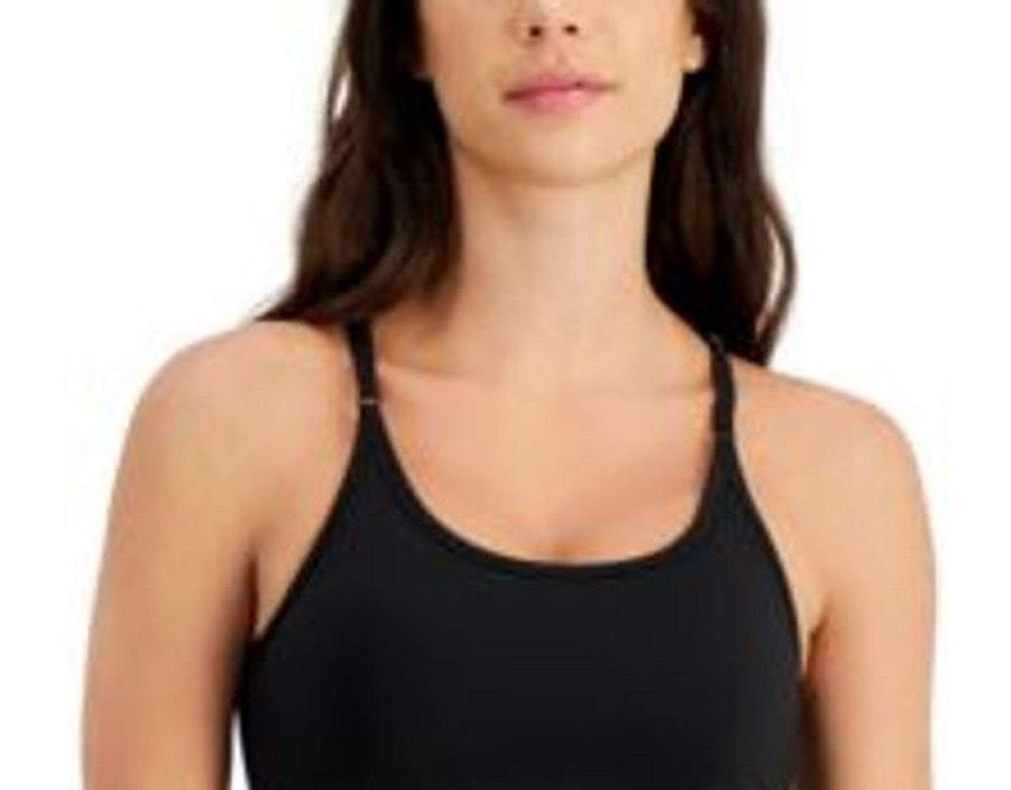 ID Ideology Women's Solid Low Impact Bra Black Size Small