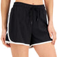 ID Ideology Women's Drawstring Running Shorts Black