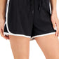 ID Ideology Women's Drawstring Running Shorts Black