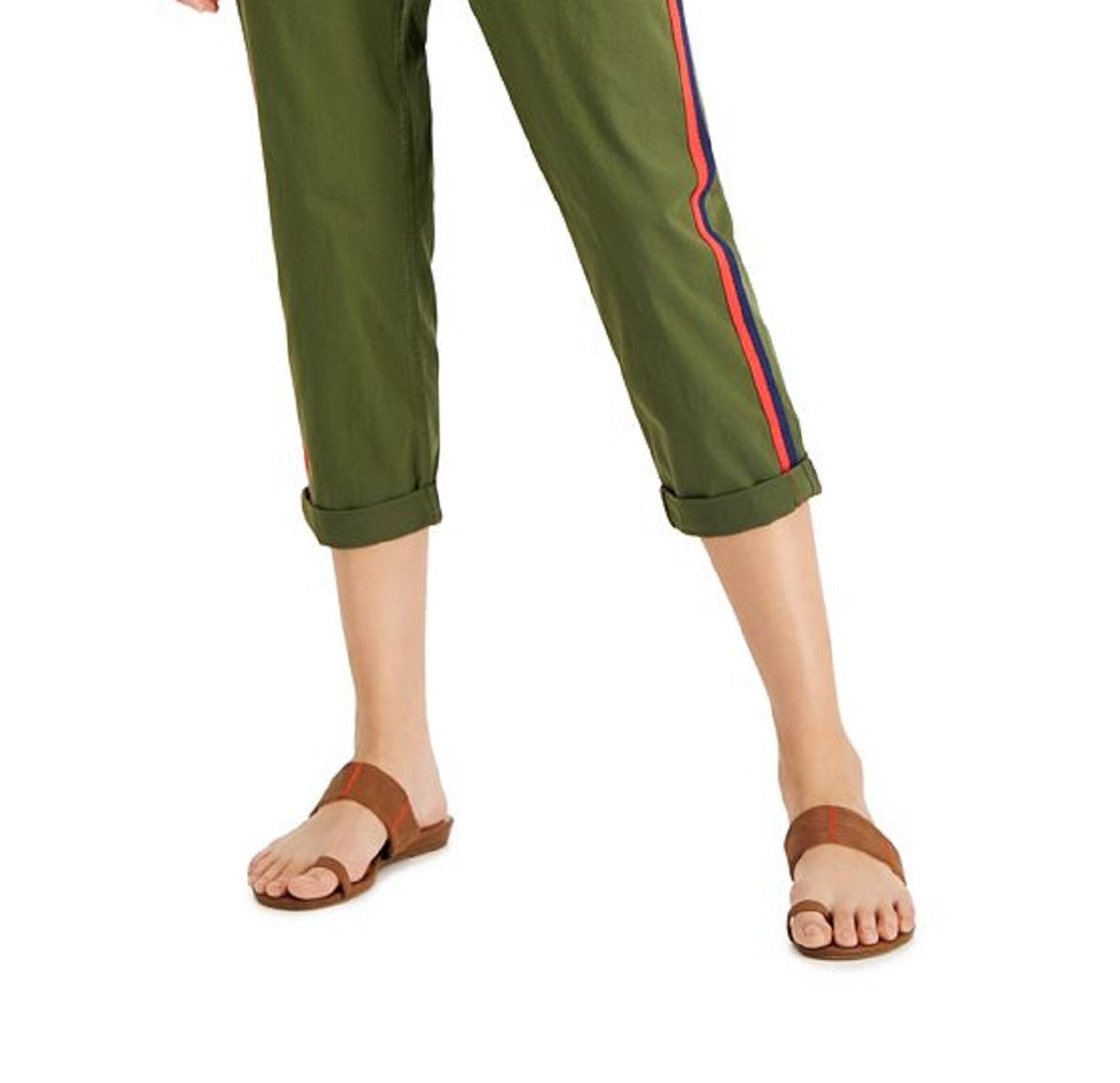 Style & Co Women's Pull On Cuffed Pants Green Size Large