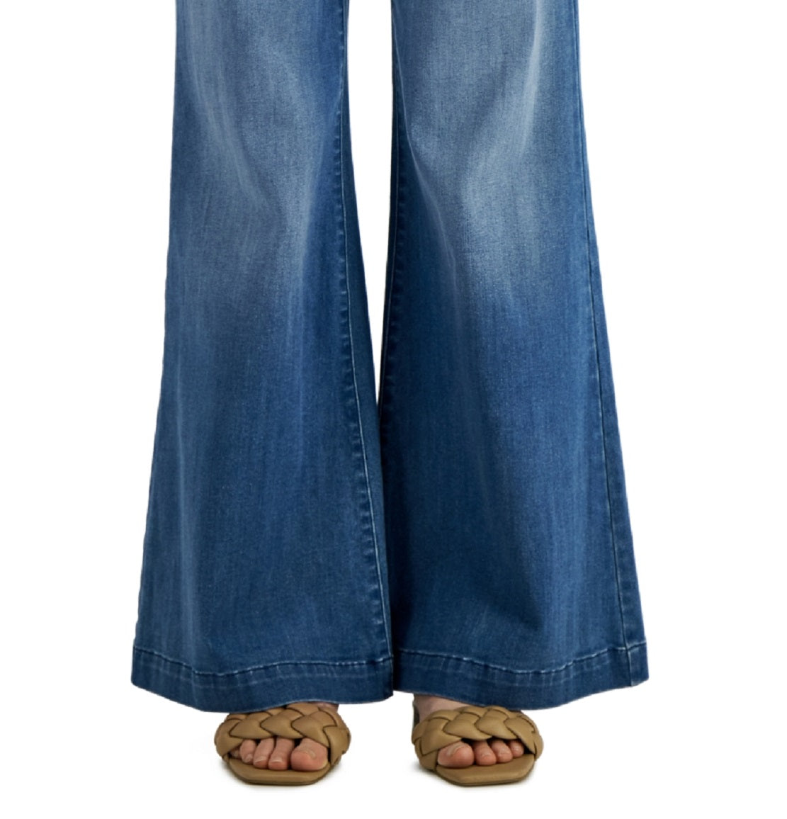 Inc International Concepts Women's High-Rise Wide-Leg Jean Blue Size 12