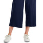 Charter Club Women's Crop Wide Leg Pants Blue Size Petite Medium