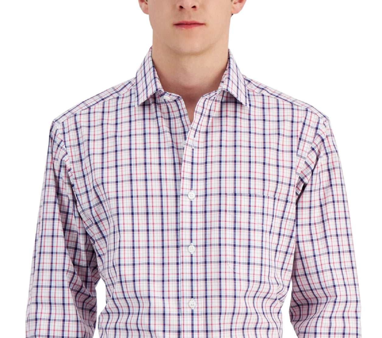 Club Room Men's Regular Fit Cotton Dress Shirt White Size 15X32X33