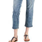 Style & Co Women's Curvy Cuffed Capri Jeans Blue Size 12