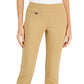 Alfani Women's Tummy Control Pull On Printed Skinny Pants Brown Size 12
