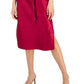 INC International Concepts Women's Side Slit Slip Dress Red Size Medium