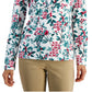 Karen Scott Women's Mock Neck Printed Top White Size Petite Small