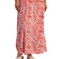 INC International Concepts Women's Printed Surplice Maxi Dress Orange Size Petite Large