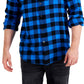 Club Room Men's Regular Fit Plaid Flannel Shirt Blue Size Small