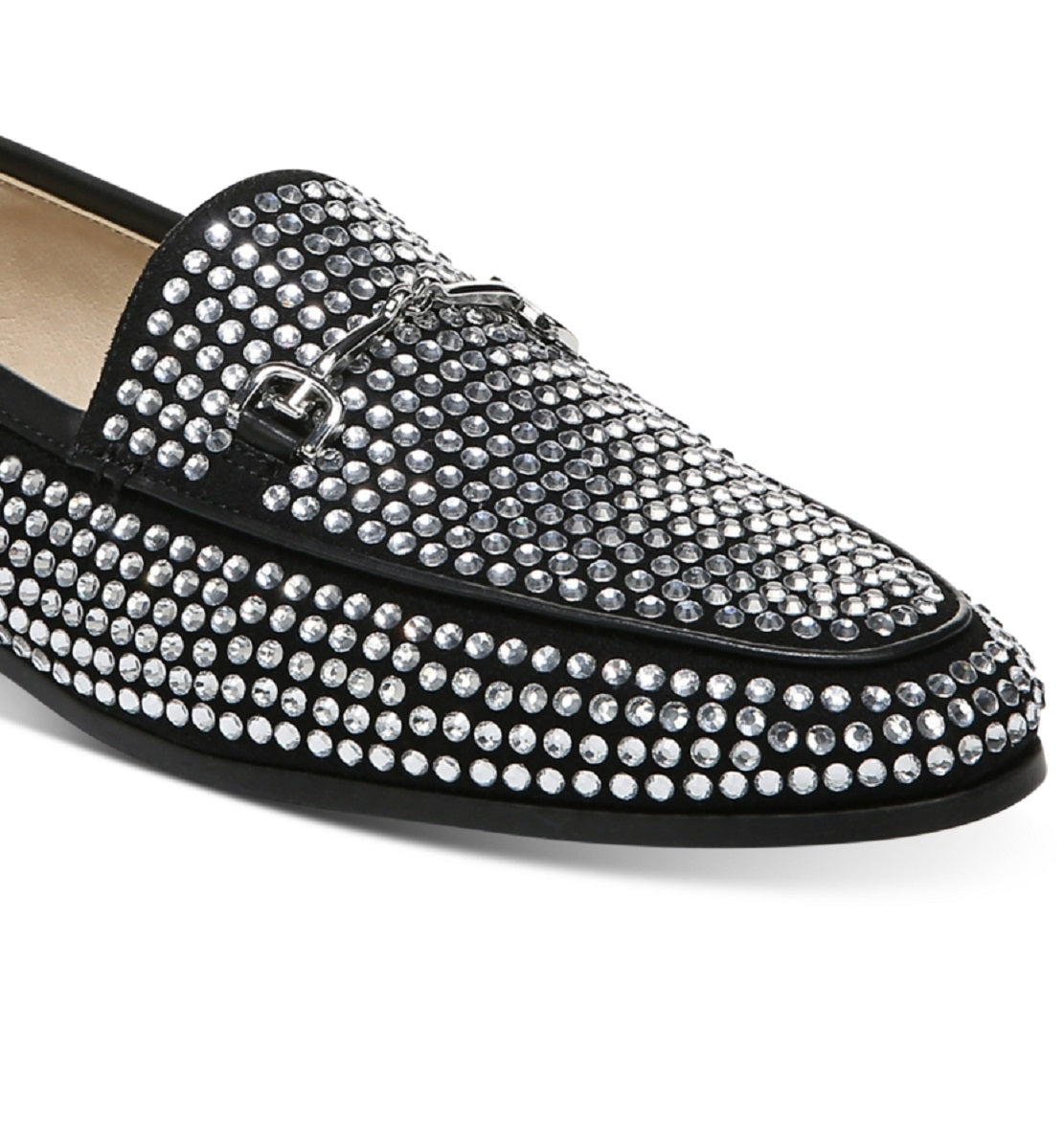 Sam Edelman Women's Loraine Glitz Rhinestone Bit Loafer Black Size 10 M