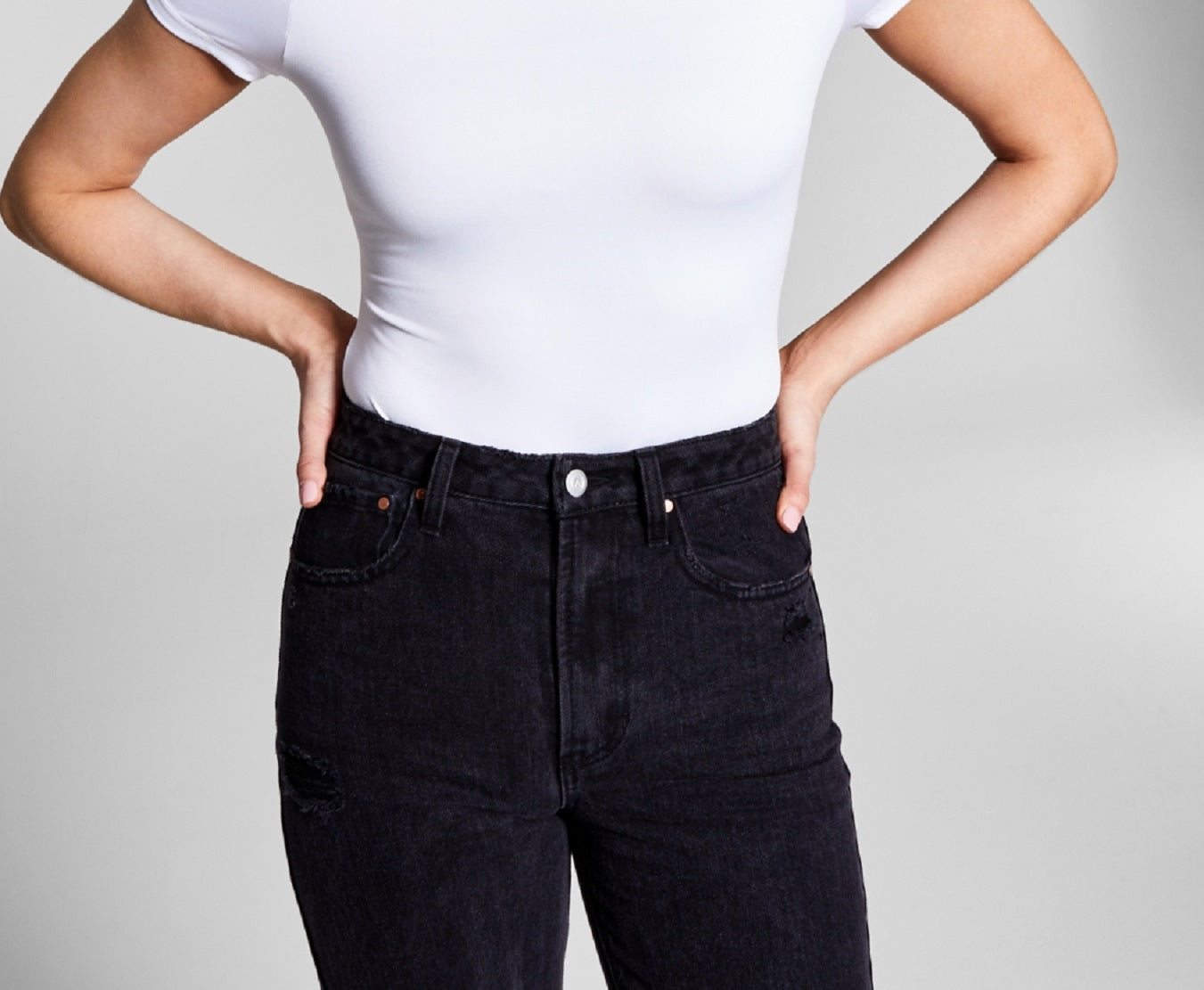 And Now This Women's Crewneck Bodysuit White Size Small