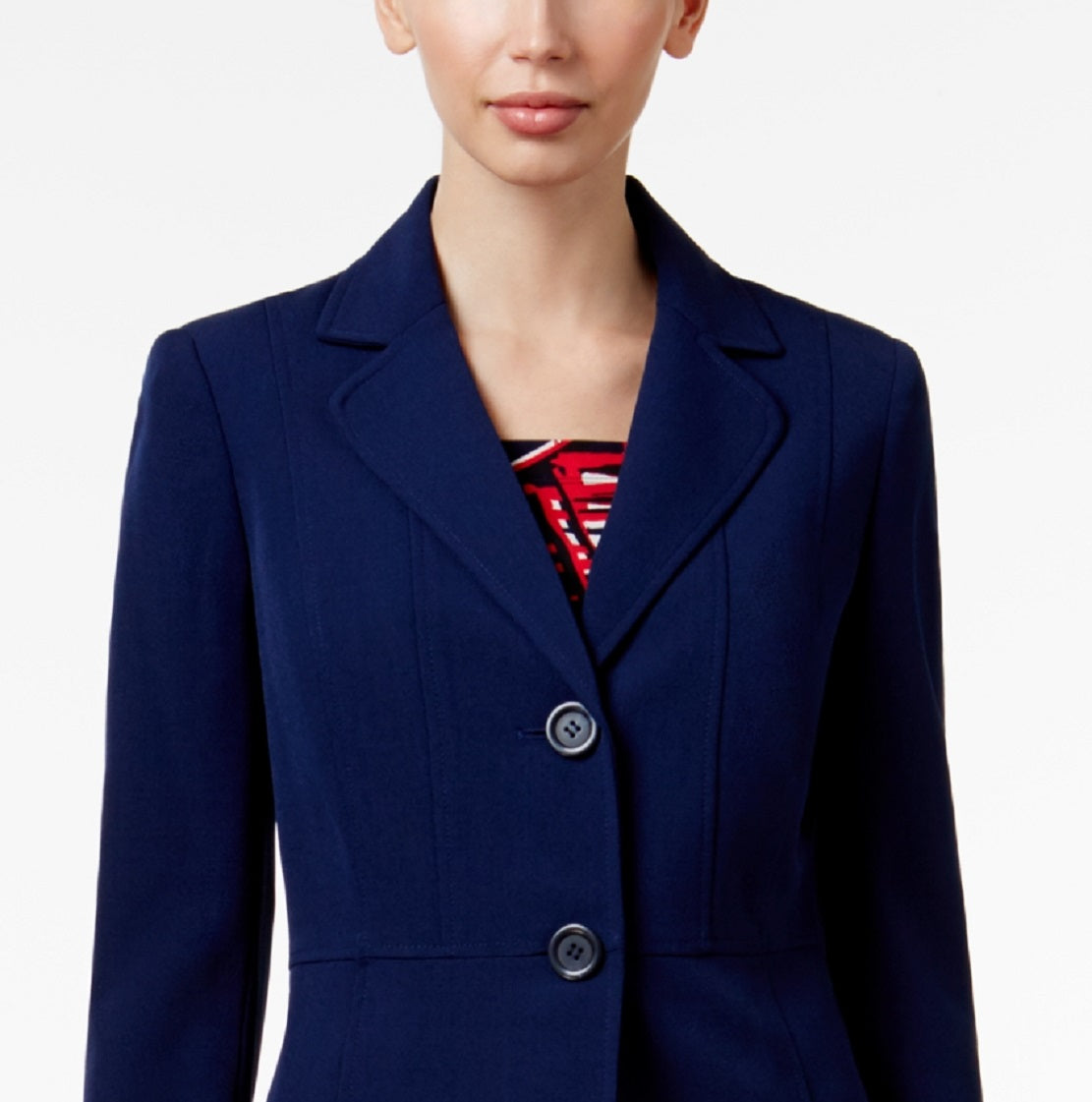 Kasper Women's Two Button Blazer Blue Size 6