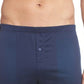 Hanro Men's Cotton Sporty Knit Boxers Blue Size X-Large