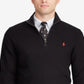 Polo Ralph Lauren Men's Textured Quarter Zip Sweater Black Size X-Large